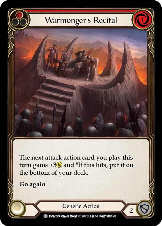 Flesh and Blood TCG: Warmonger's Recital (Red) image