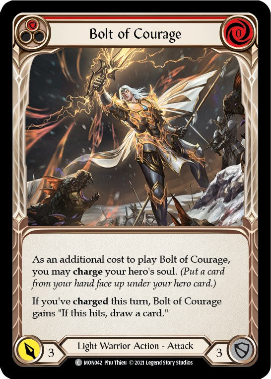 Flesh and Blood TCG: Bolt of Courage (Red) image