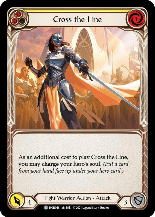 Flesh and Blood TCG: Cross the Line (Yellow) image