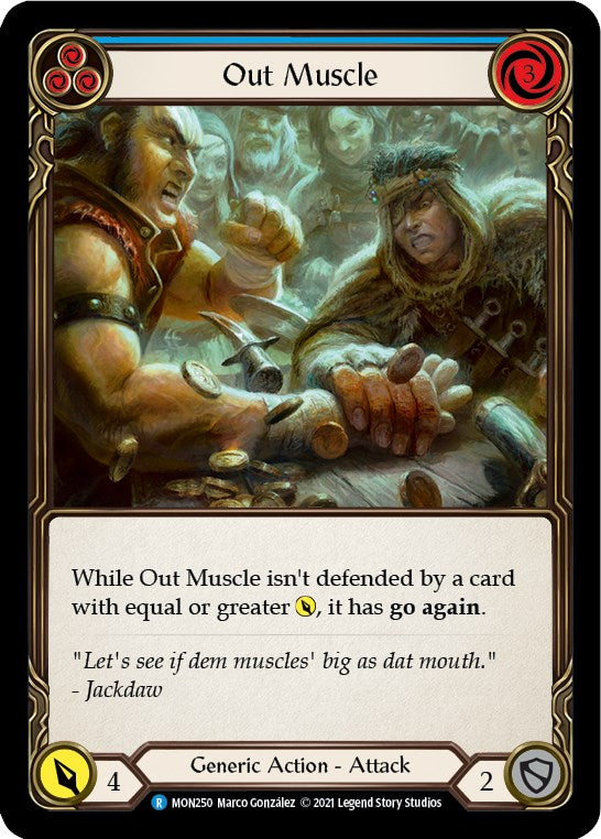 Flesh and Blood TCG: Out Muscle (Blue) image