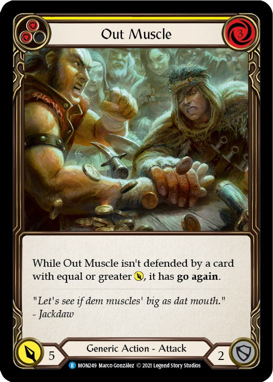 Flesh and Blood TCG: Out Muscle (Yellow) image