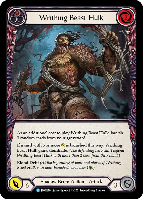 Flesh and Blood TCG: Writhing Beast Hulk (Red) image