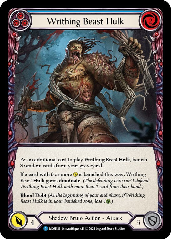 Flesh and Blood TCG: Writhing Beast Hulk (Blue) image
