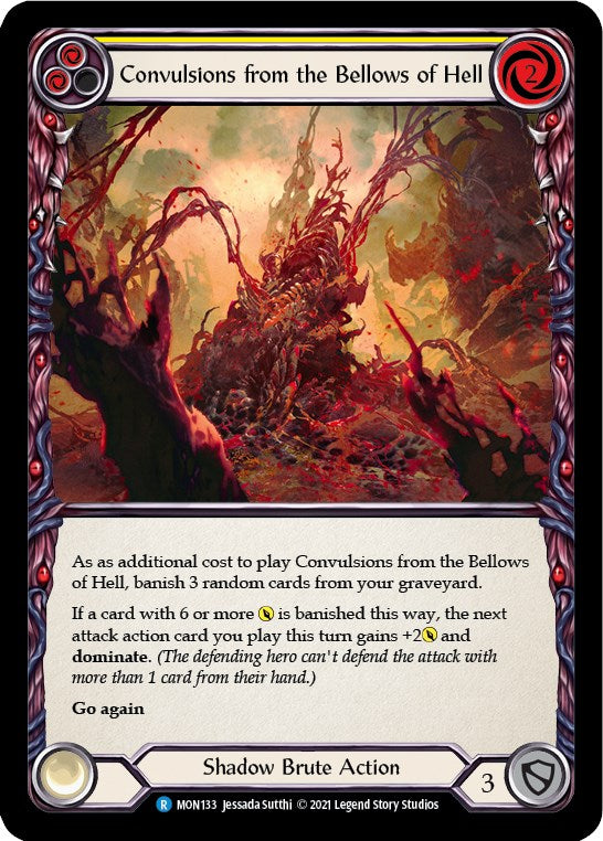 Flesh and Blood TCG: Convulsions from the Bellows of Hell (Yellow) image