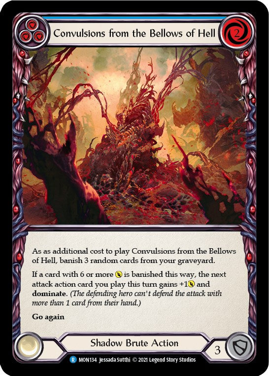 Flesh and Blood TCG: Convulsions from the Bellows of Hell (Blue) image