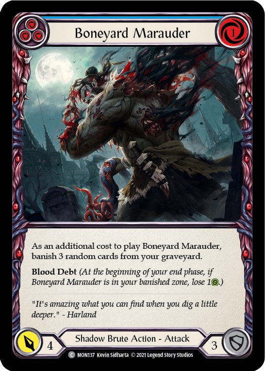 Flesh and Blood TCG: Boneyard Marauder (Blue) image