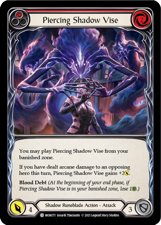 Flesh and Blood TCG: Piercing Shadow Vise (Red) image