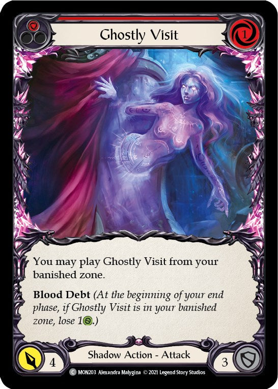Flesh and Blood TCG: Ghostly Visit (Red) image