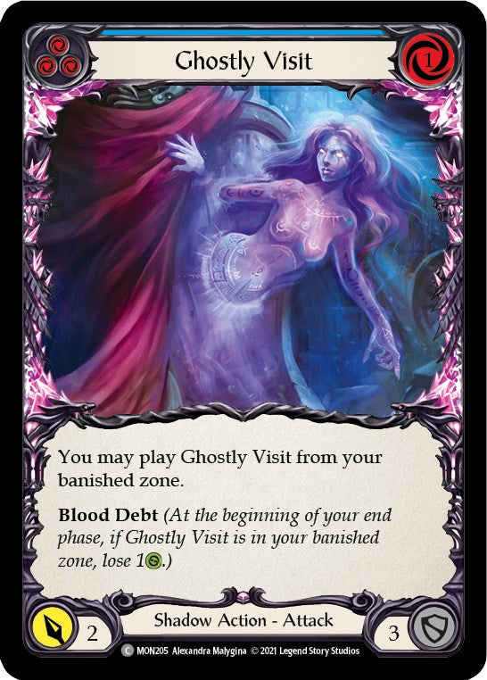 Flesh and Blood TCG: Ghostly Visit (Blue) image