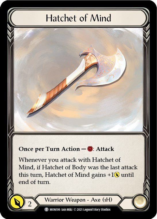 Flesh and Blood TCG: Hatchet of Mind // Spectral Shield image
