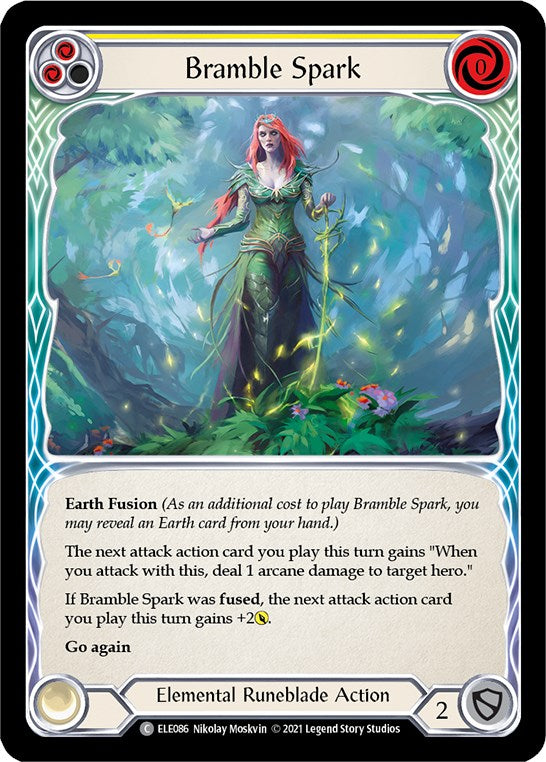 Flesh and Blood TCG: Bramble Spark (Yellow) image