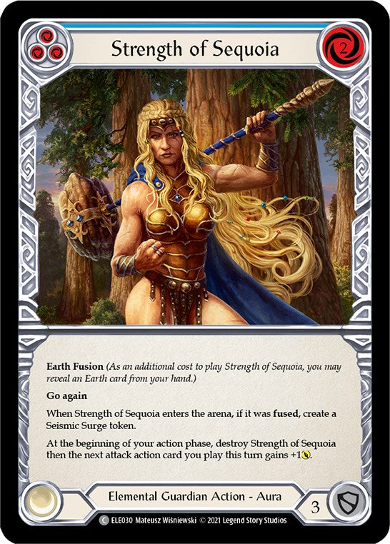 Flesh and Blood TCG: Strength of Sequoia (Blue) image