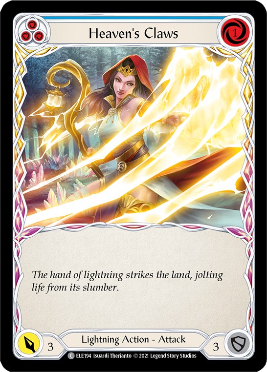 Flesh and Blood TCG: Heaven's Claws (Blue) image