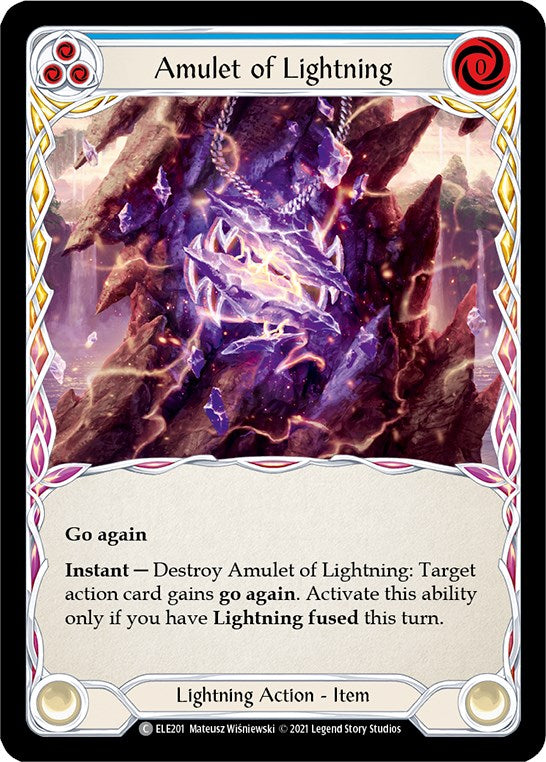 Flesh and Blood TCG: Amulet of Lightning image