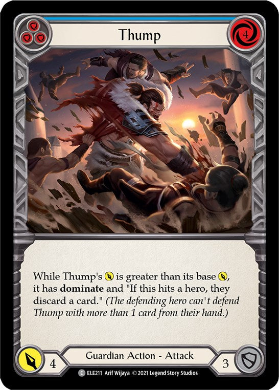 Flesh and Blood TCG: Thump (Blue) image