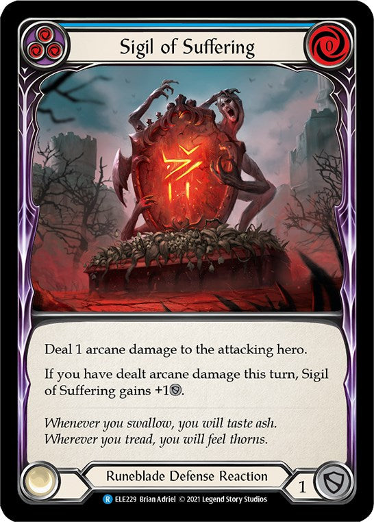 Flesh and Blood TCG: Sigil of Suffering (Blue) image