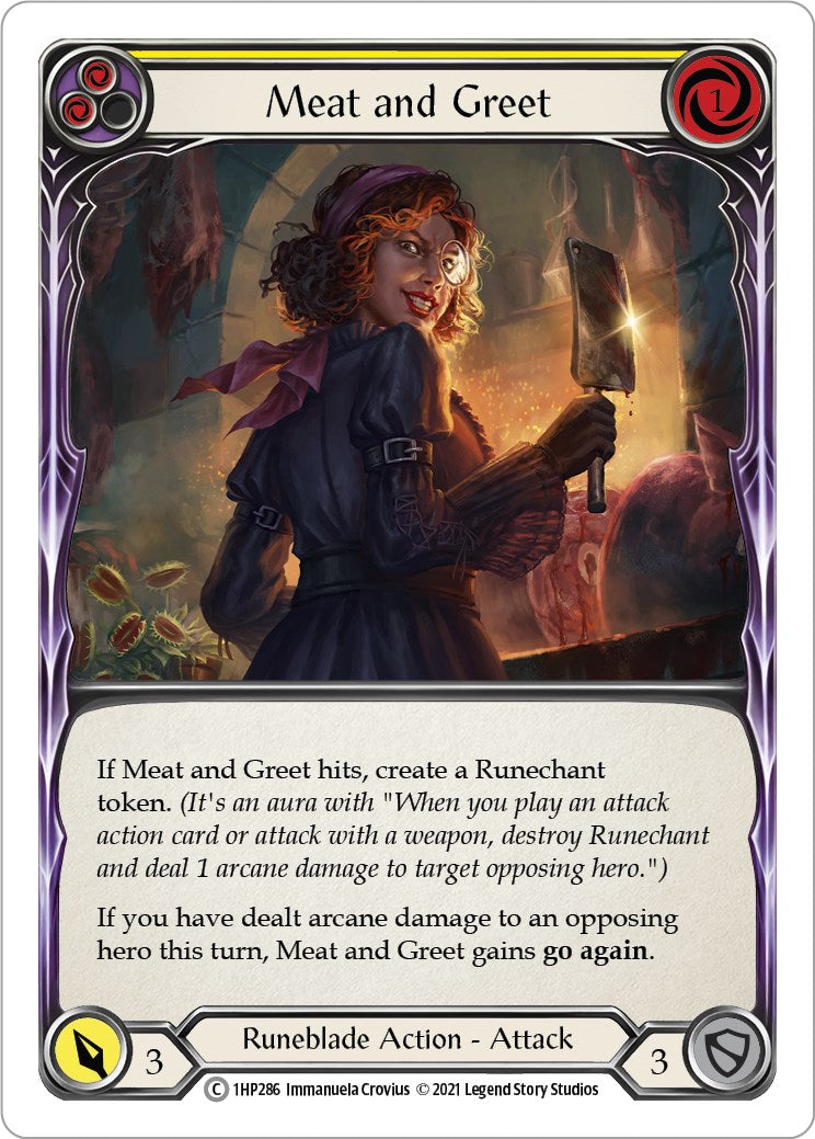 Flesh and Blood TCG: Meat and Greet (Yellow) image