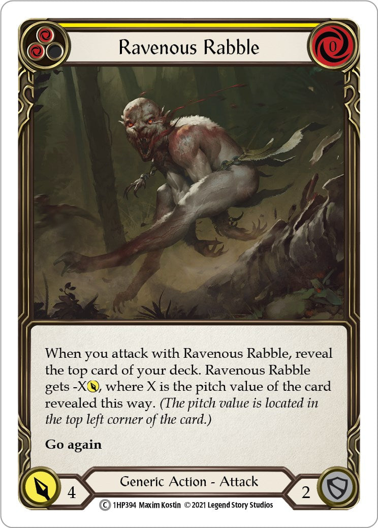Flesh and Blood TCG: Ravenous Rabble (Yellow) image