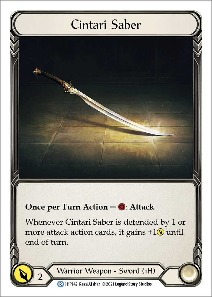 Flesh and Blood TCG: Cintari Saber (1HP142) image