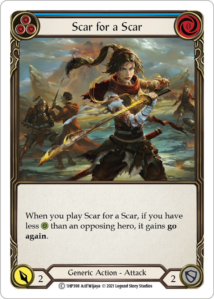 Flesh and Blood TCG: Scar for a Scar (Blue) image