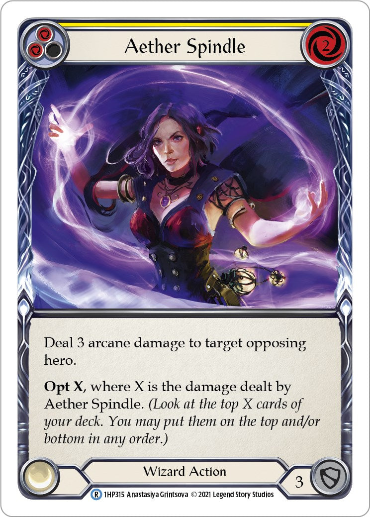 Flesh and Blood TCG: Aether Spindle (Yellow) image