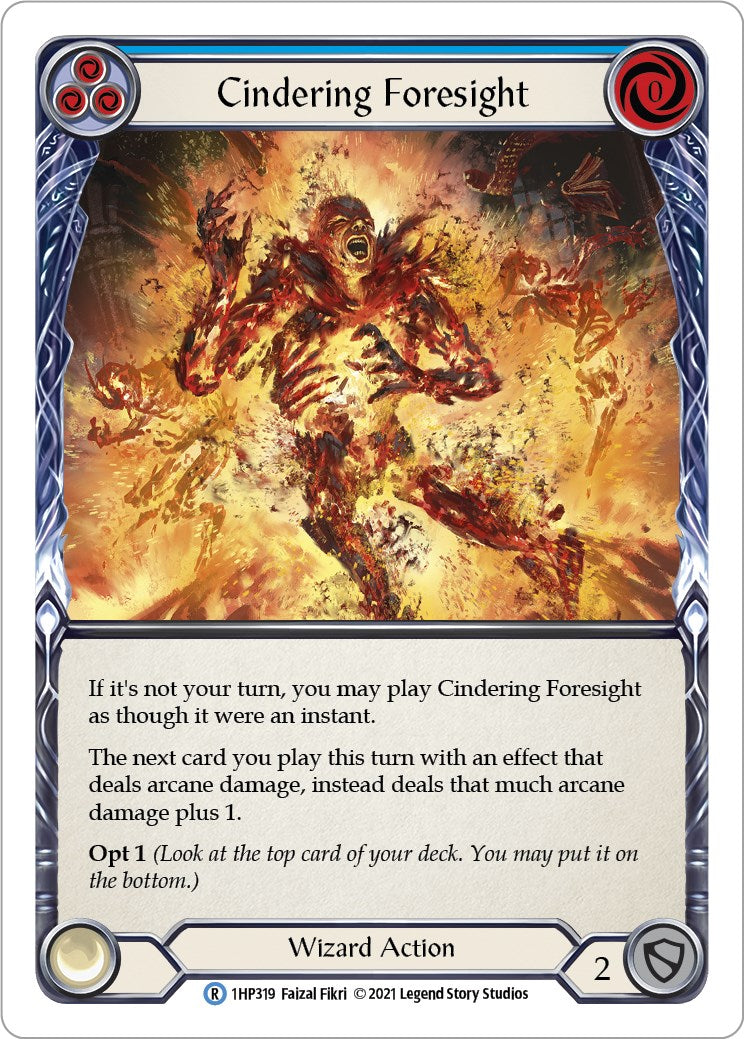 Flesh and Blood TCG: Cindering Foresight (Blue) image