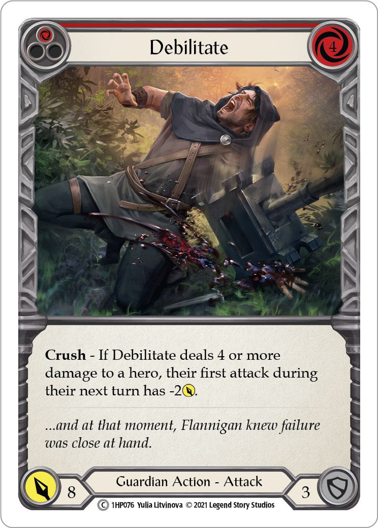 Flesh and Blood TCG: Debilitate (Red) image