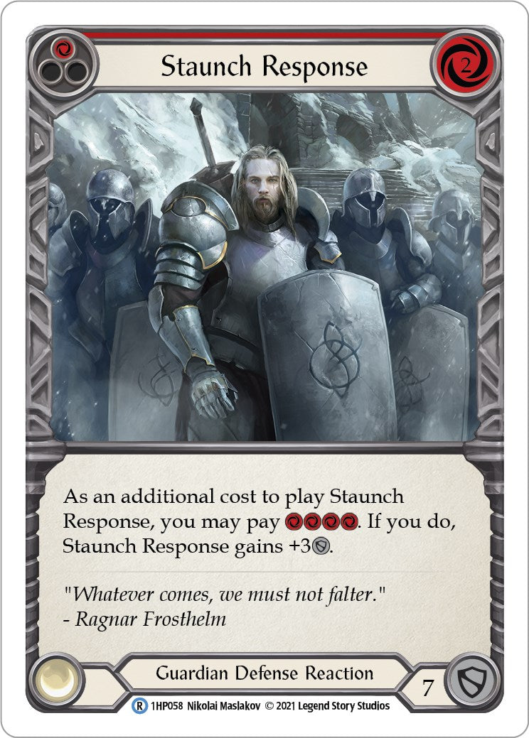 Flesh and Blood TCG: Staunch Response (Red) image