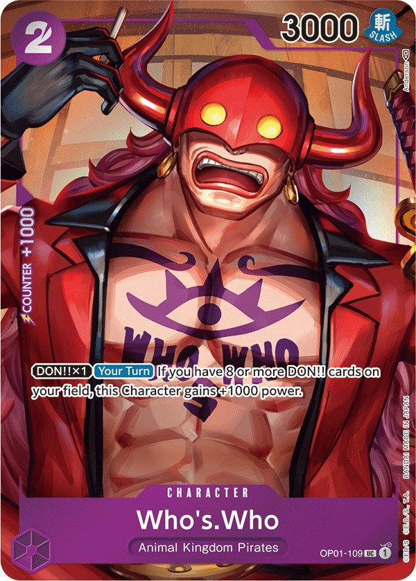 One Piece Card Game - Who's.Who (Box Topper)