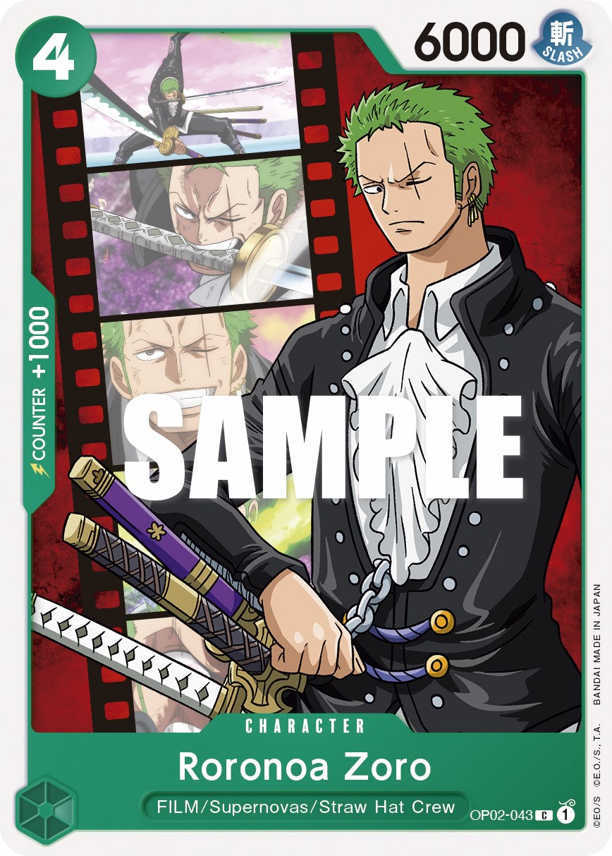 One Piece Card Game Roronoa Zoro OP02-043 – The Straw Hat Store