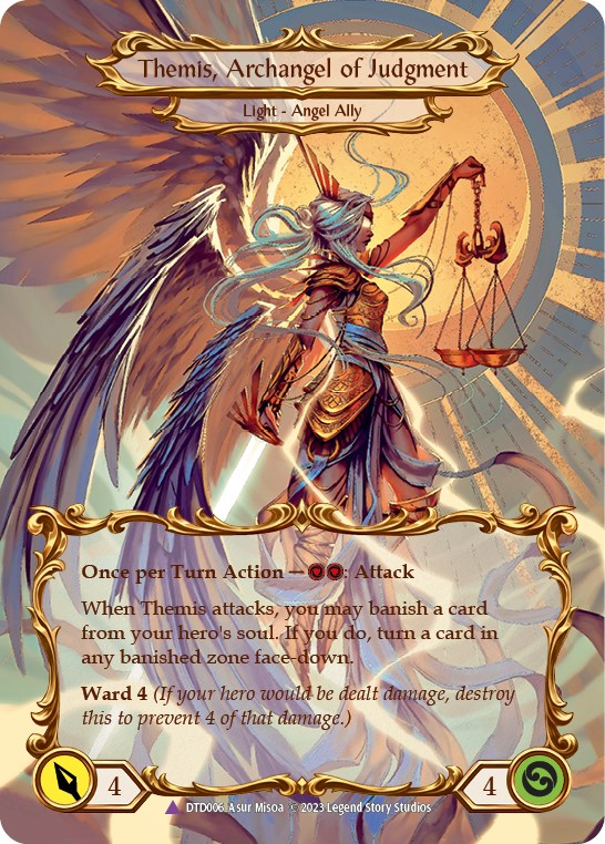 Flesh and Blood TCG: Figment of Judgment // Themis, Archangel of Judgment (Marvel) image