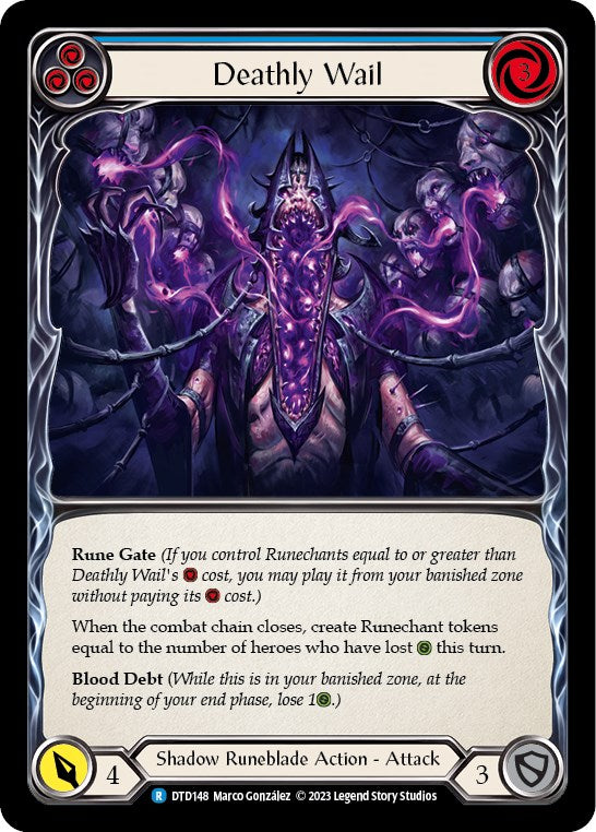 Flesh and Blood TCG: Deathly Wail (Blue) image