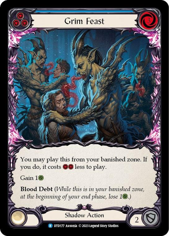 Flesh and Blood TCG: Grim Feast (Blue) image