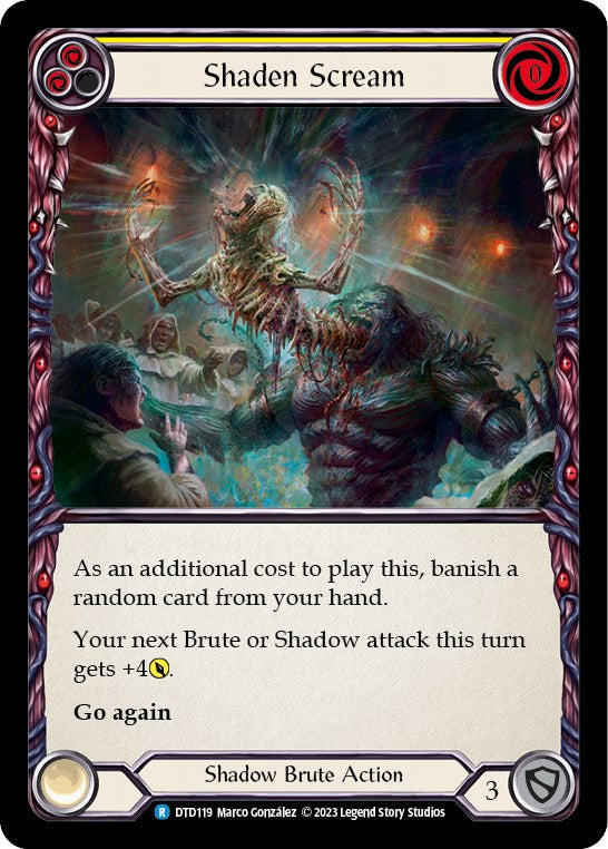 Flesh and Blood TCG: Shaden Scream (Yellow) image