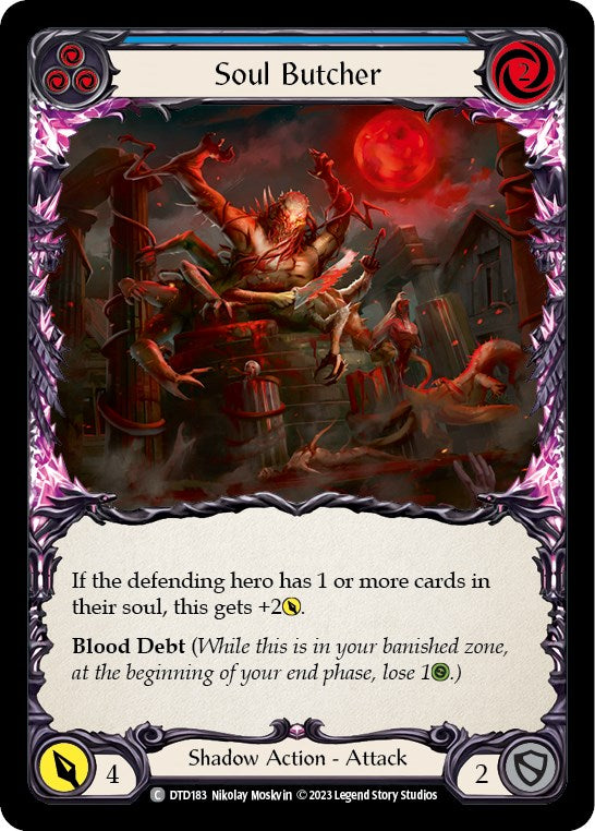 Flesh and Blood TCG: Soul Butcher (Blue) image