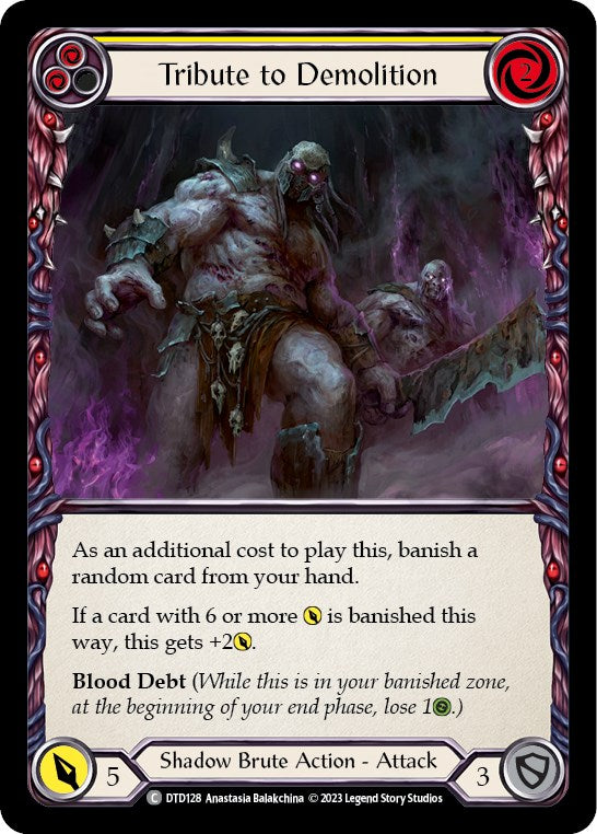 Flesh and Blood TCG: Tribute to Demolition (Yellow) image