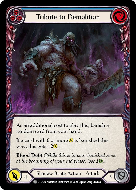 Flesh and Blood TCG: Tribute to Demolition (Blue) image
