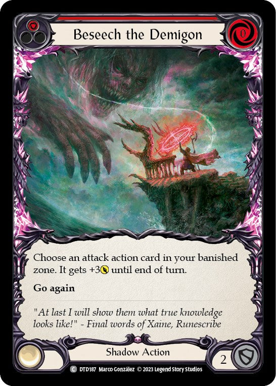 Flesh and Blood TCG: Beseech the Demigon (Red) image