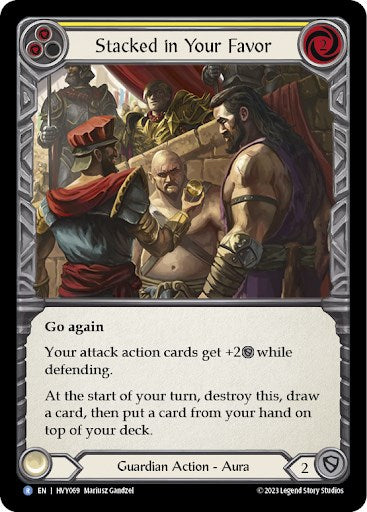 Flesh and Blood TCG: Stacked in Your Favor (Yellow) image