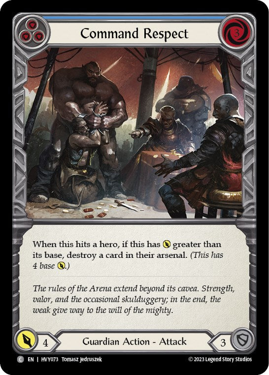 Flesh and Blood TCG: Command Respect (Blue) image