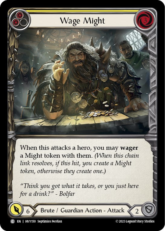 Flesh and Blood TCG: Wage Might (Yellow) image