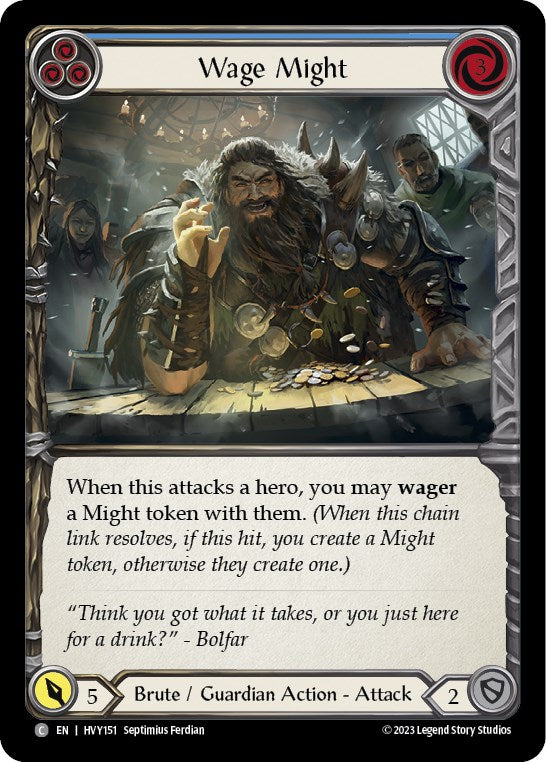 Flesh and Blood TCG: Wage Might (Blue) image