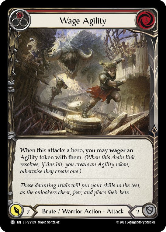 Flesh and Blood TCG: Wage Agility (Red) image
