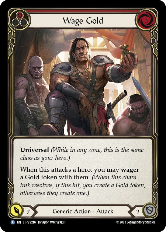 Flesh and Blood TCG: Wage Gold (Red) image
