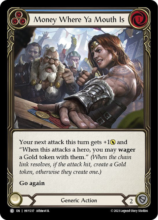 Flesh and Blood TCG: Money Where Ya Mouth Is (Blue) image