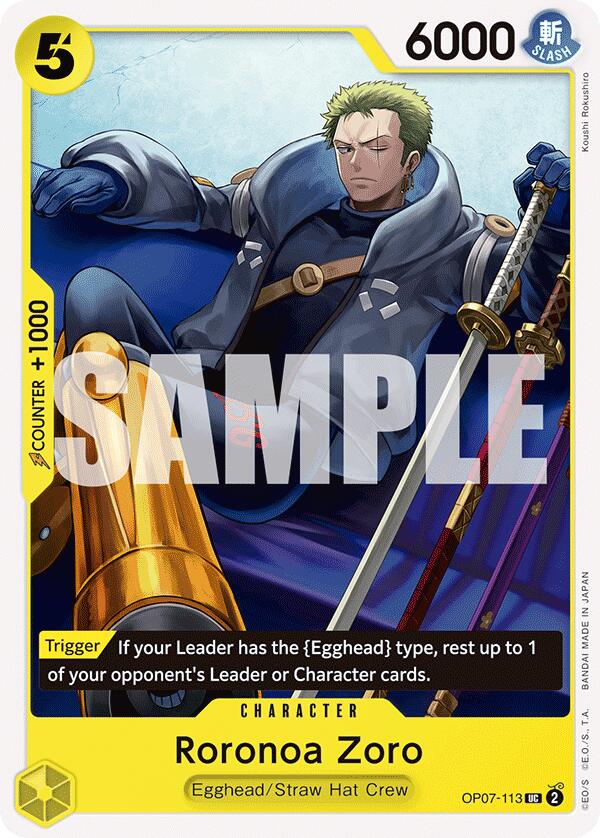 One Piece Card Game Roronoa Zoro (113) OP07-113 – The Straw