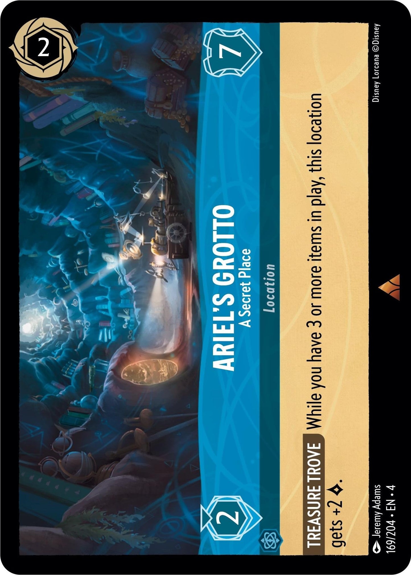 Disney Lorcana: Ariel's Grotto - A Secret Place card image