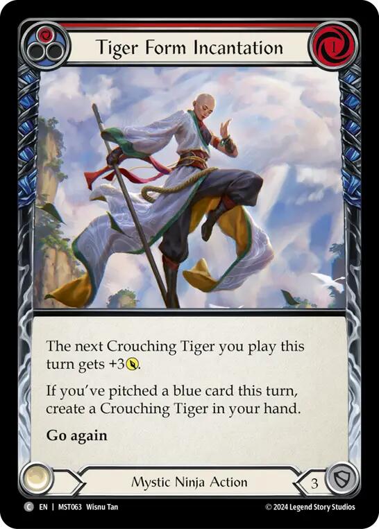 Flesh and Blood TCG: Tiger Form Incantation (Red) image