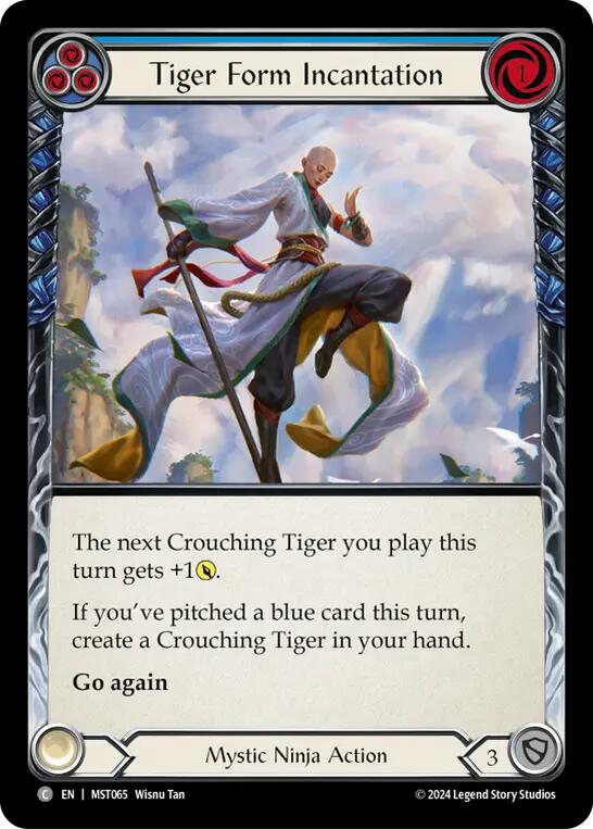Flesh and Blood TCG: Tiger Form Incantation (Blue) image