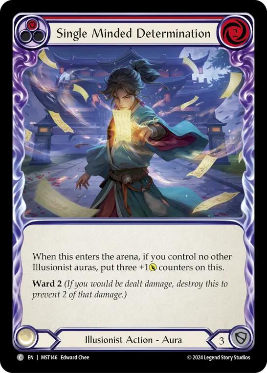 Flesh and Blood TCG: Single Minded Determination (Red) image